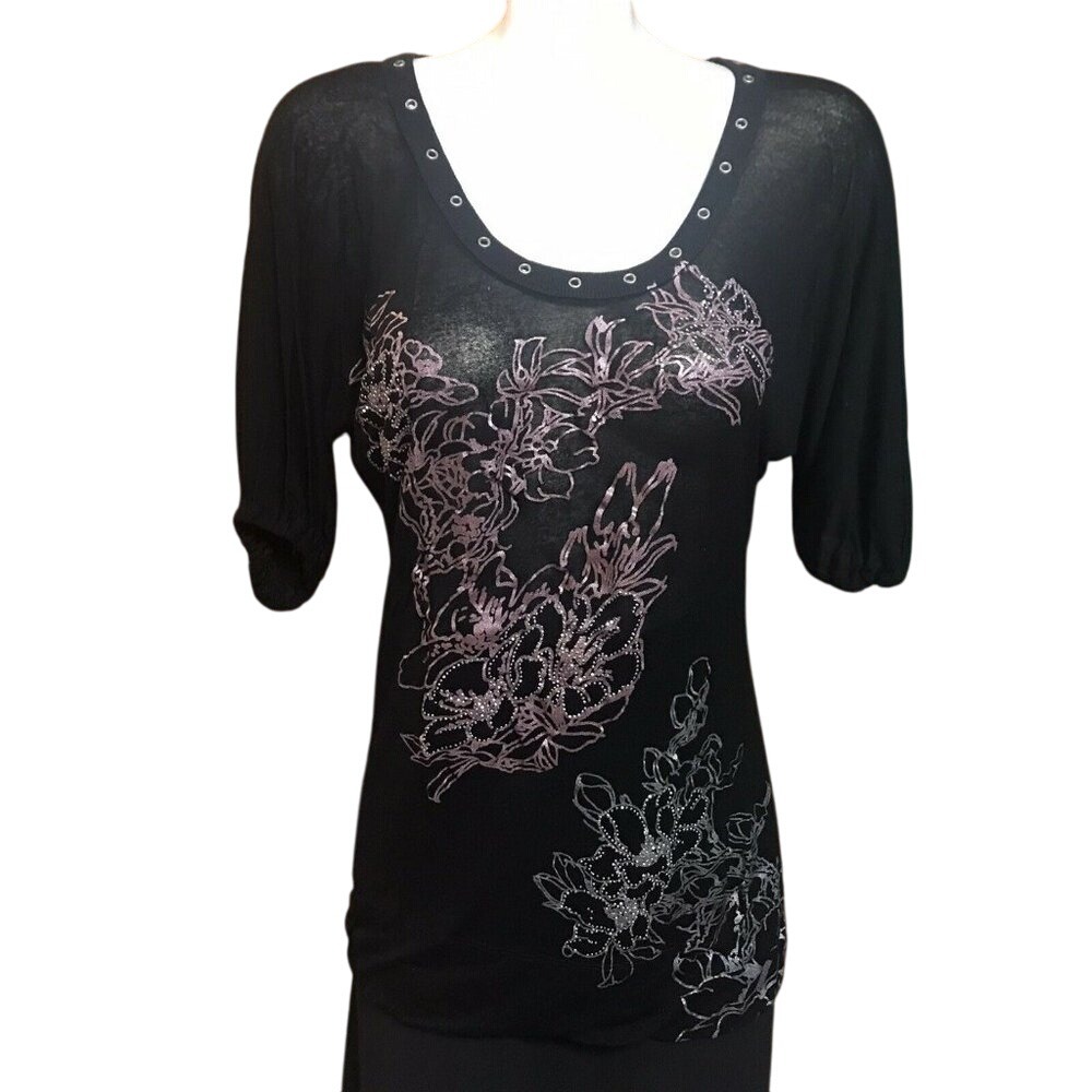 Womens Size Large Embellished Blouse‎ By Libertalia